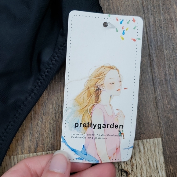 NWT PRETTYGARDEN Women One Piece Swimsuit U Neck - Picture 7 of 9